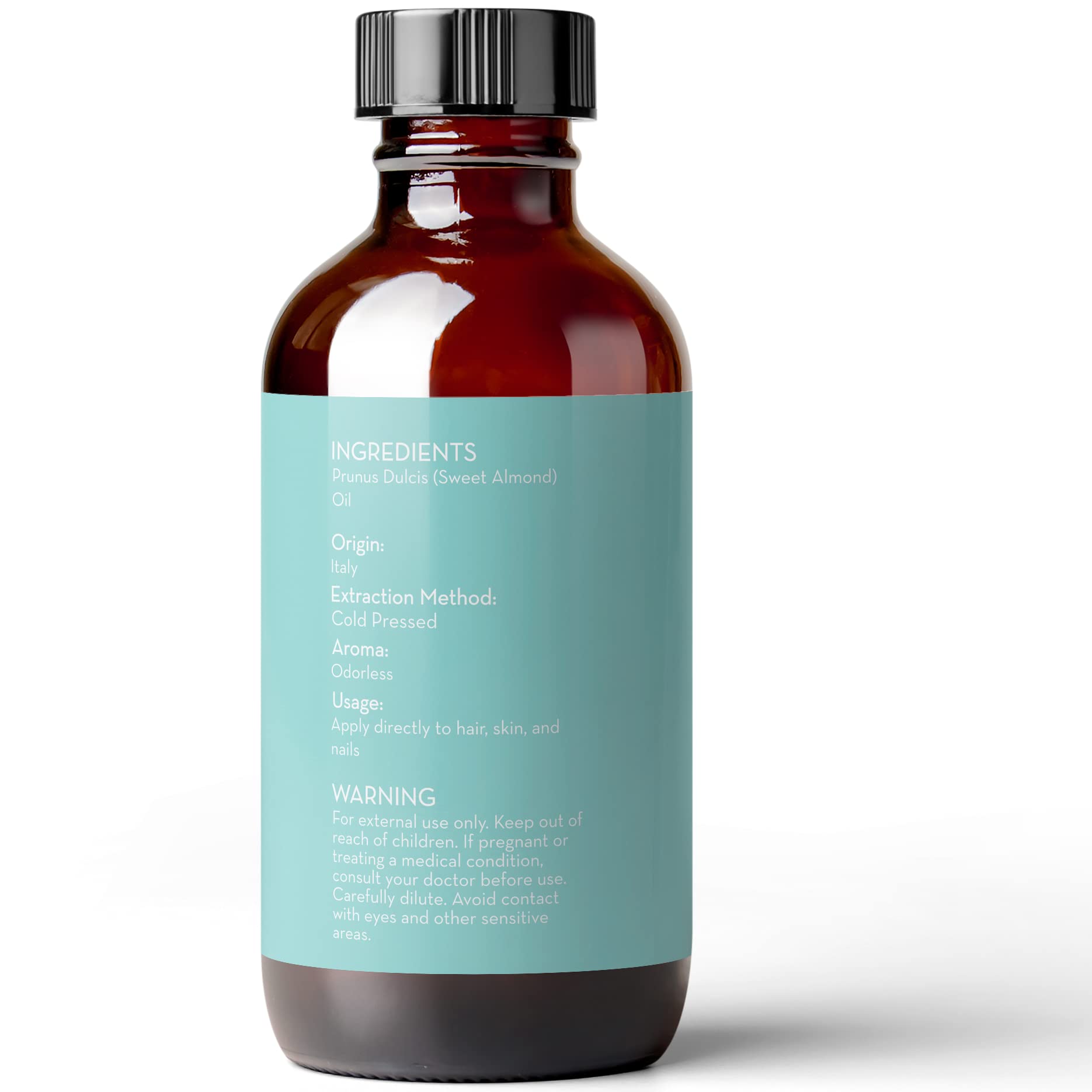 Dropper bottle of almond oil
