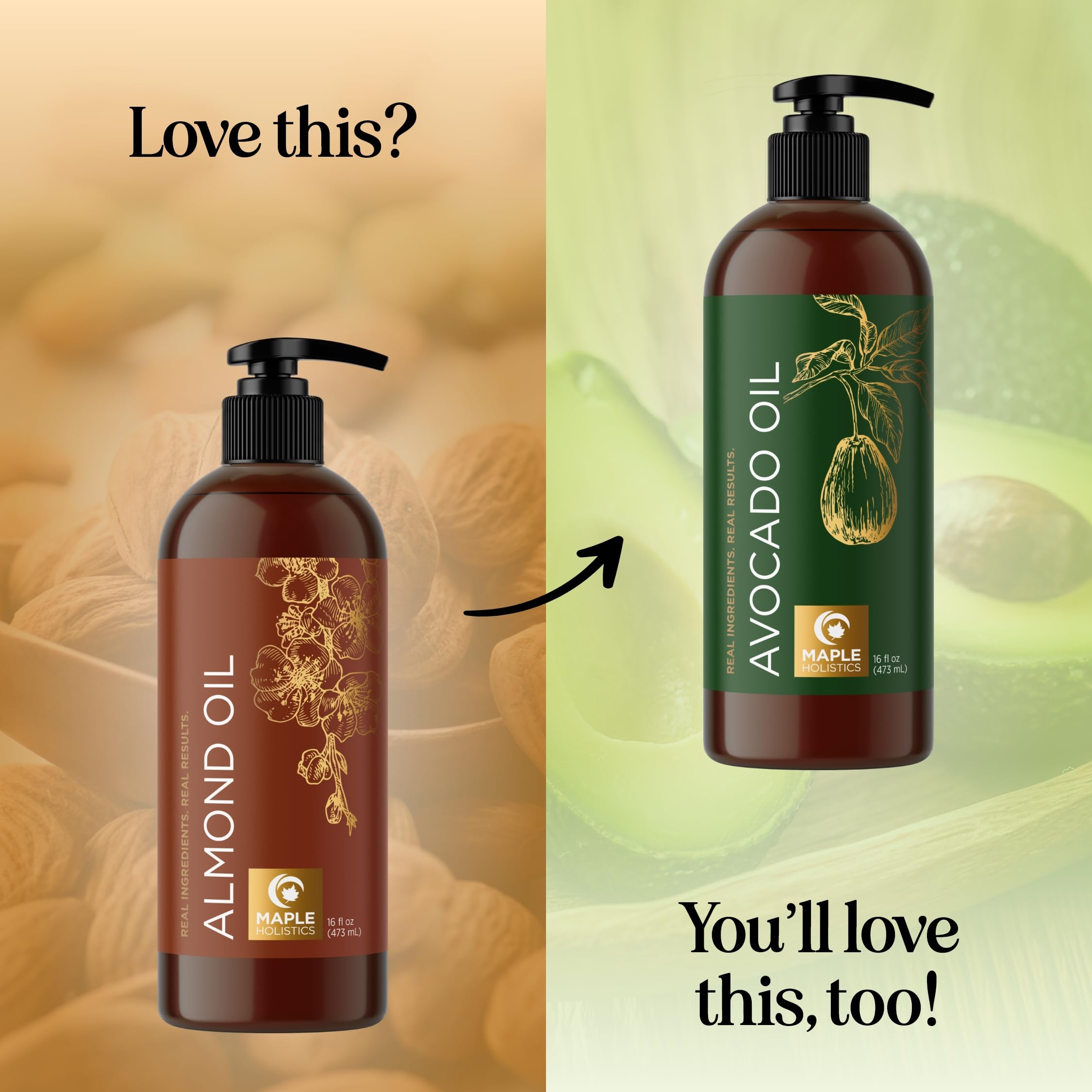Almond oil applied to skin close-up