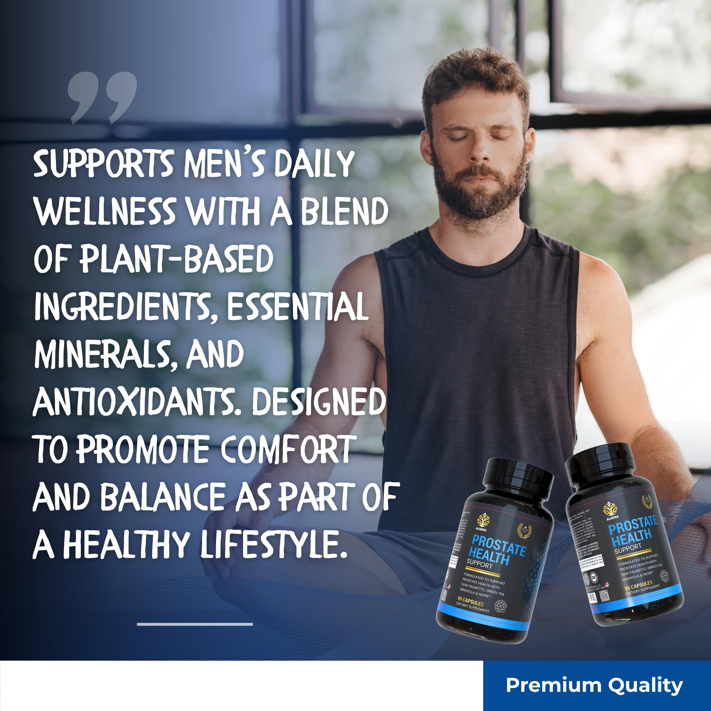 Saw Palmetto and Pygeum herbal extracts illustration