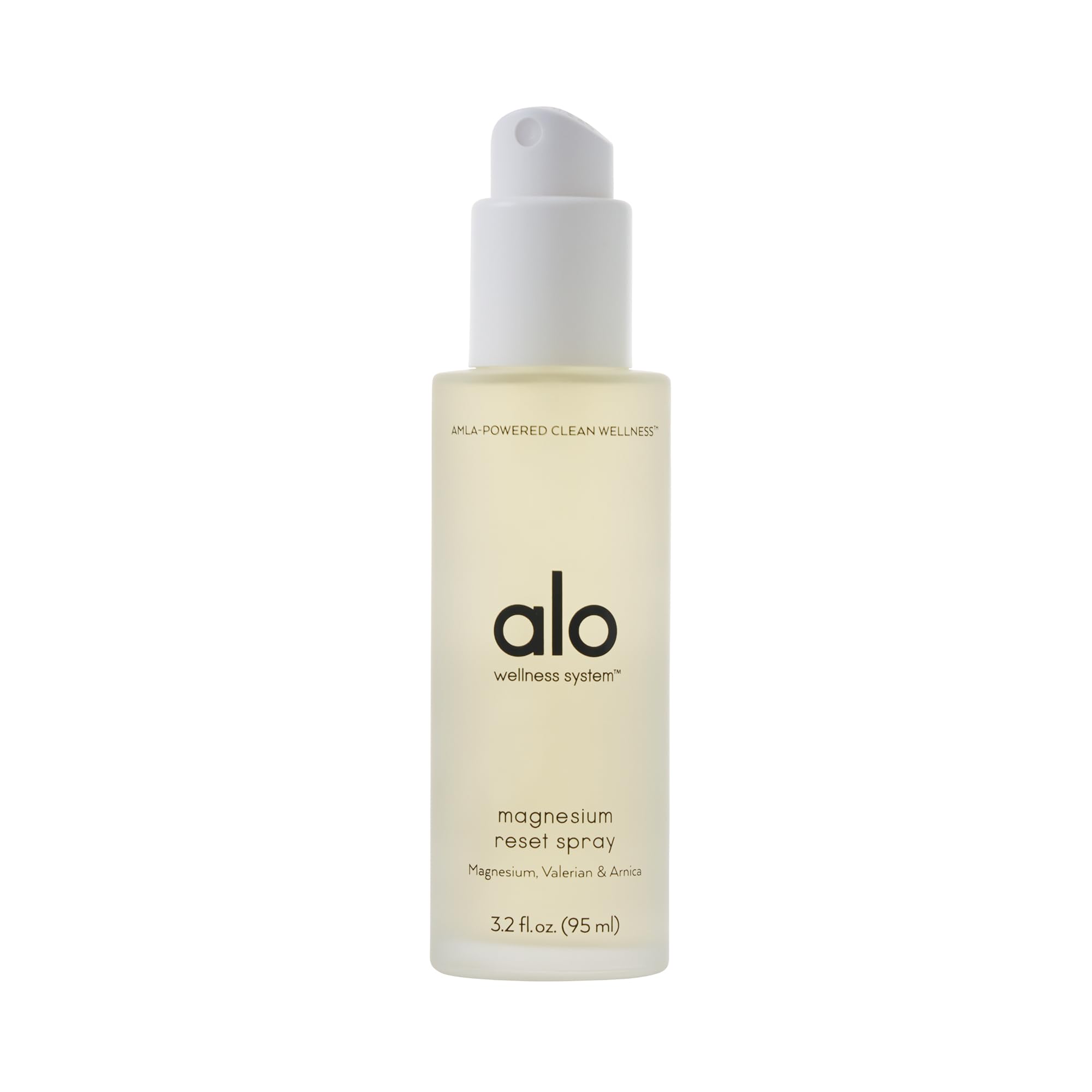 Alo Magnesium Reset bottle spray provides a calming mist for sleep support and recovery
