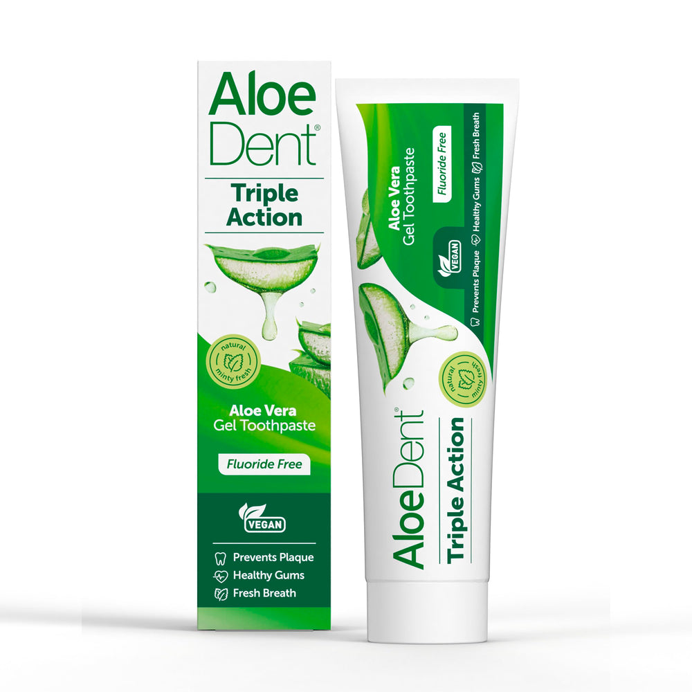 Front view of AloeDent Triple Action Toothpaste 100 ml