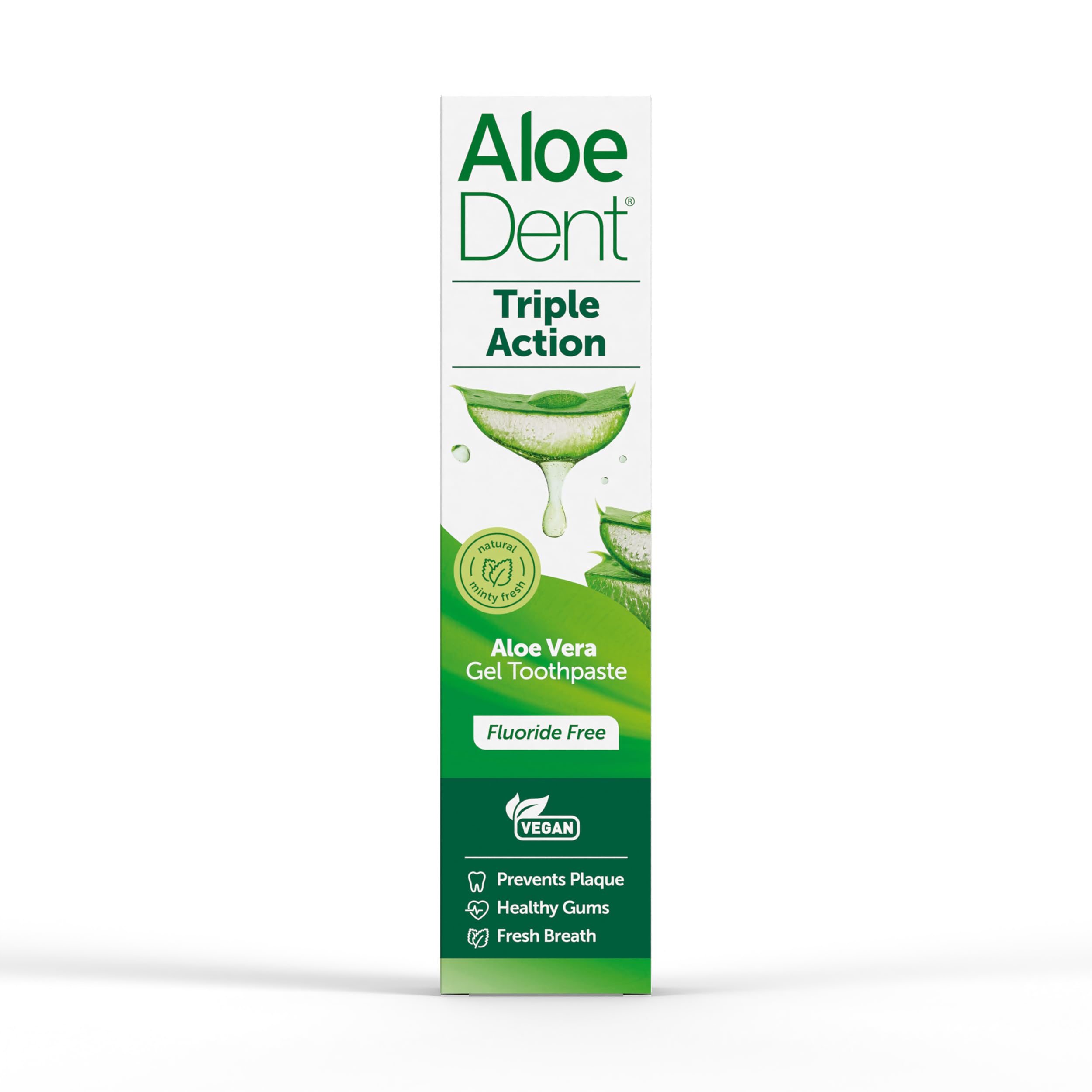 Mint leaves and toothpaste on white background