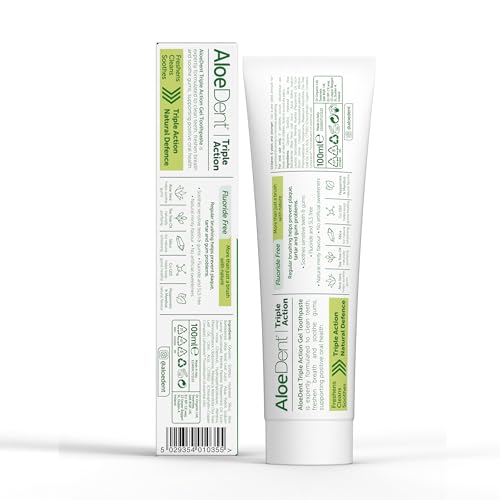 AloeDent Triple Action toothpaste packaging box
