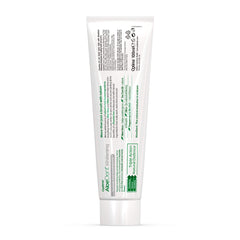 AloeDent Whitening toothpaste with mint flavor label
