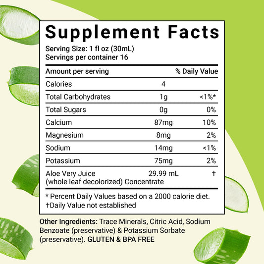 Aloe Life Whole Leaf Aloe Vera Juice bottle with label