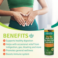 Premium quality undiluted whole leaf aloe vera juice