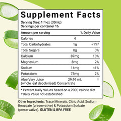 Front label of Aloe Life Whole Leaf Aloe Vera Juice 16 oz Aloe Gold