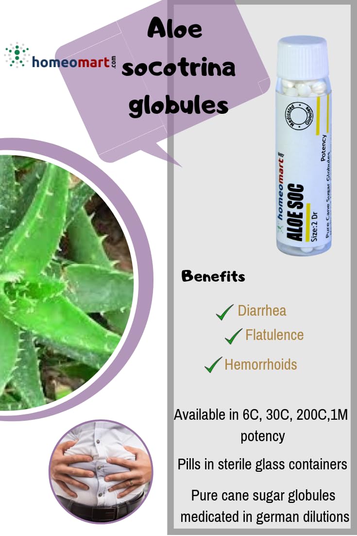 Pack shot of Aloe Socotrina pellets potency pack of 3