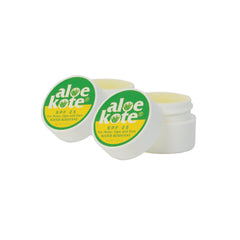Aloe Up Aloe Kote SPF 25 lip balm jar, front view, daily sun protection and hydration.