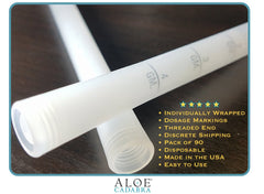 Aloe Cadabra easy-use disposable applicators for versatile vaginal care.