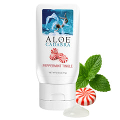 Aloe Cadabra vaginal moisturizer bottle with mint label for daily hydration