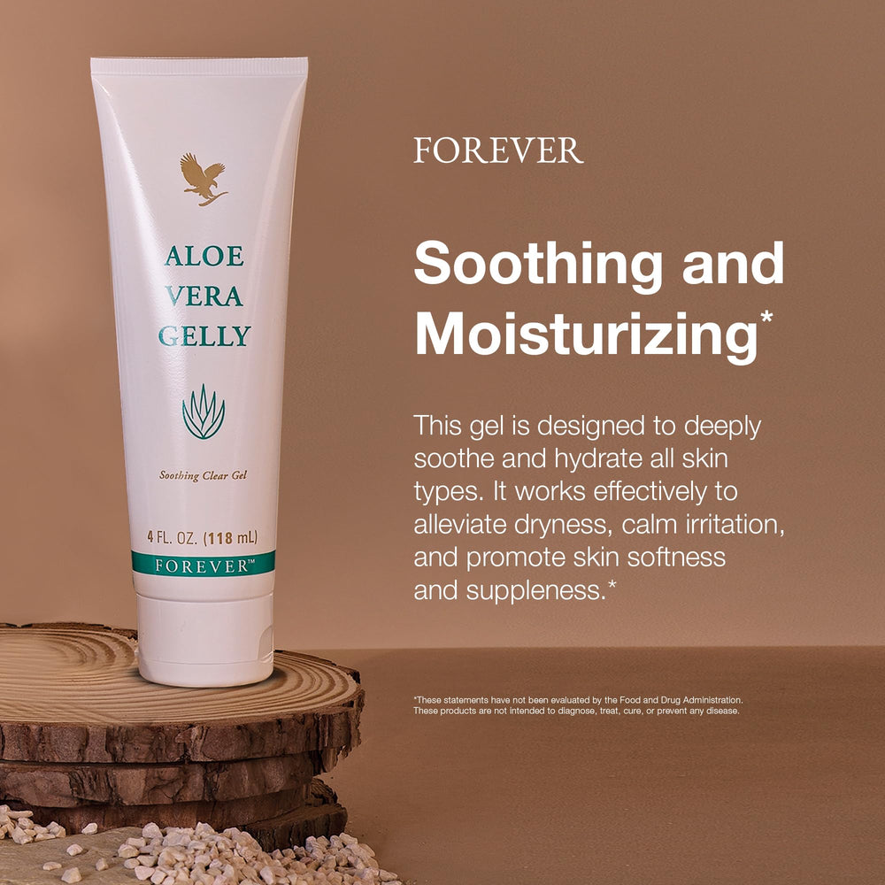 Close-up of non-staining, lightweight Aloe Vera Gelly texture