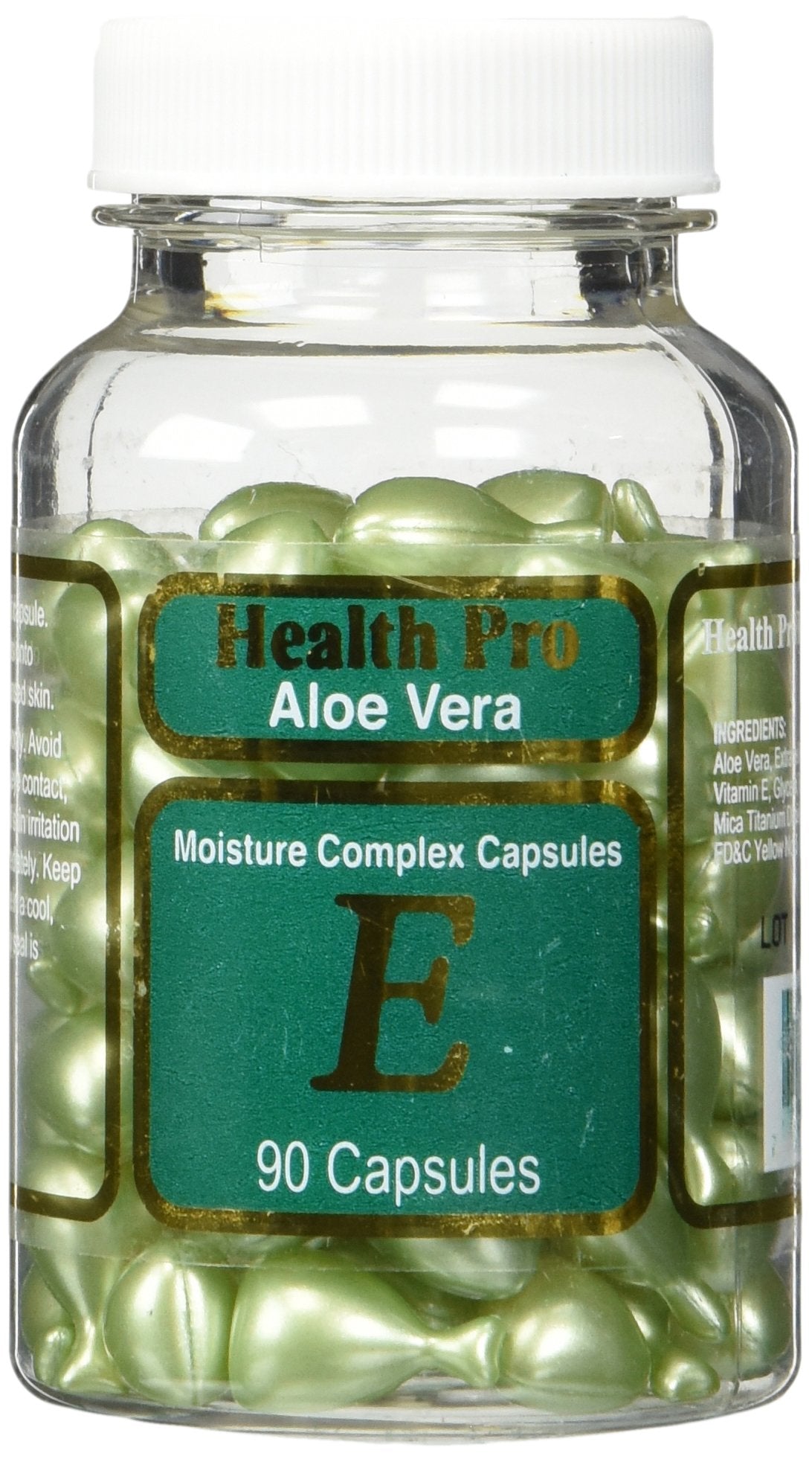 Bottle of Aloe Vera & Vitamin E Skin Oil with Aloe Vera and Vitamin E ingredients