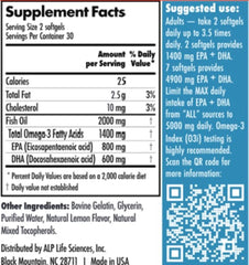 Lemon-flavored omega-3 softgels