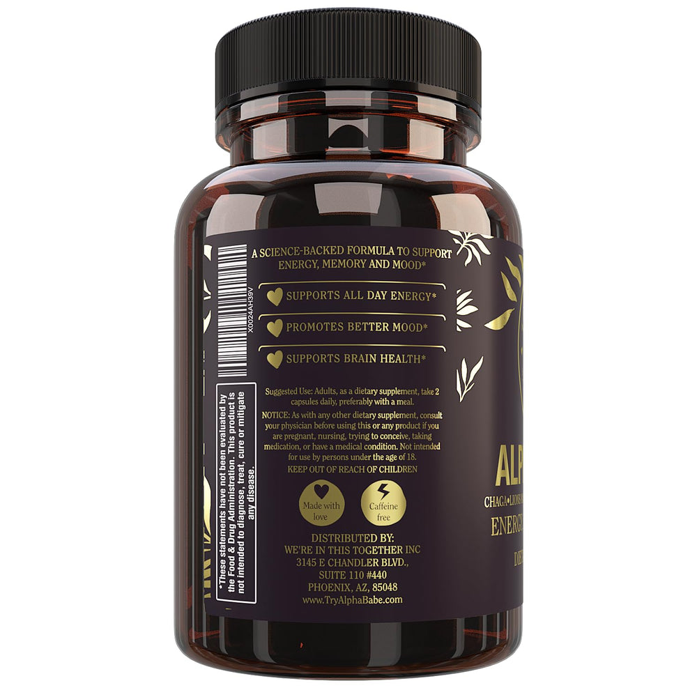 Alpha Babe two capsules per day in a daily routine