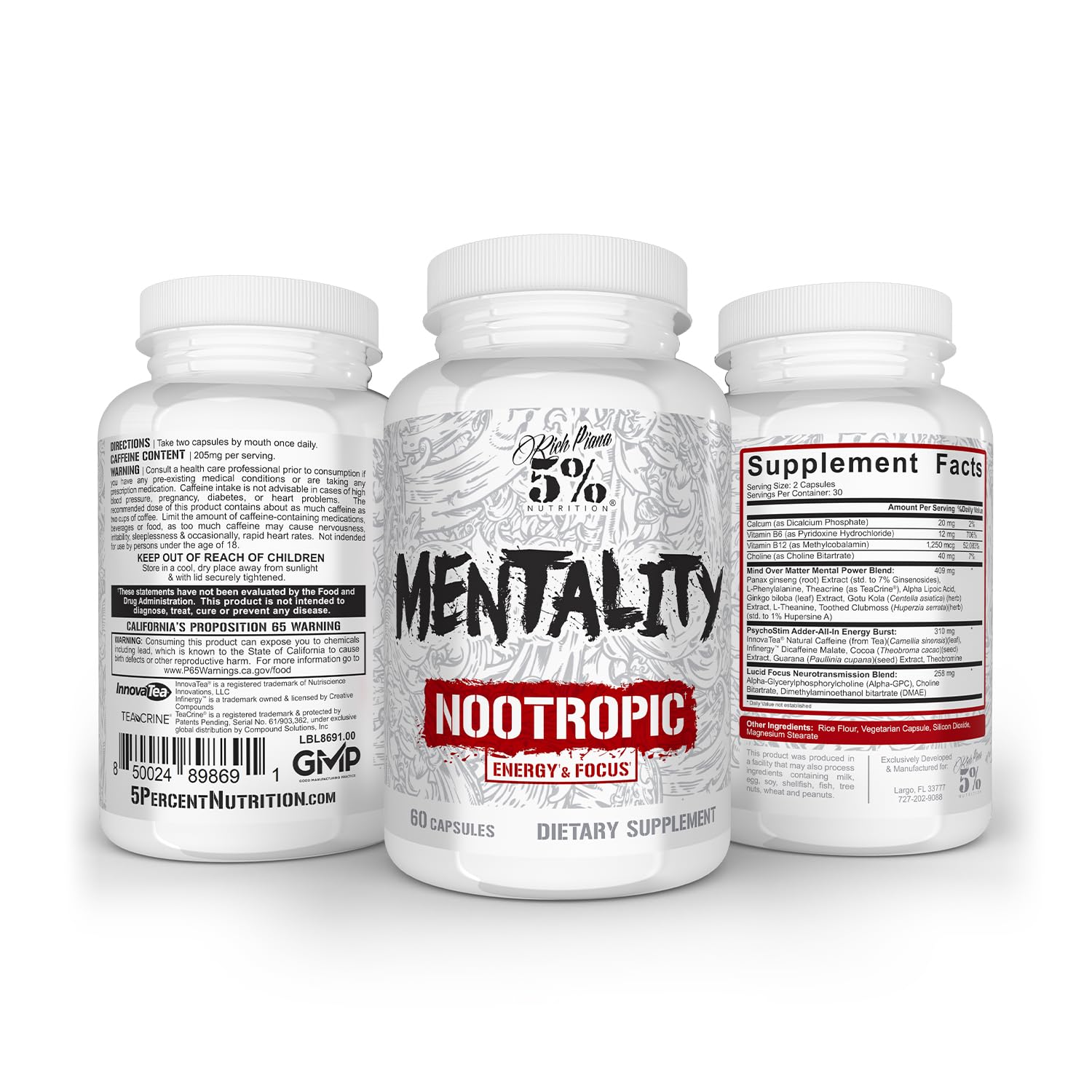 Alpha-GPC and choline included in the formula