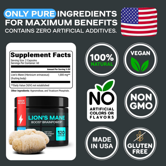 Alpha GPC and mushroom complex blend