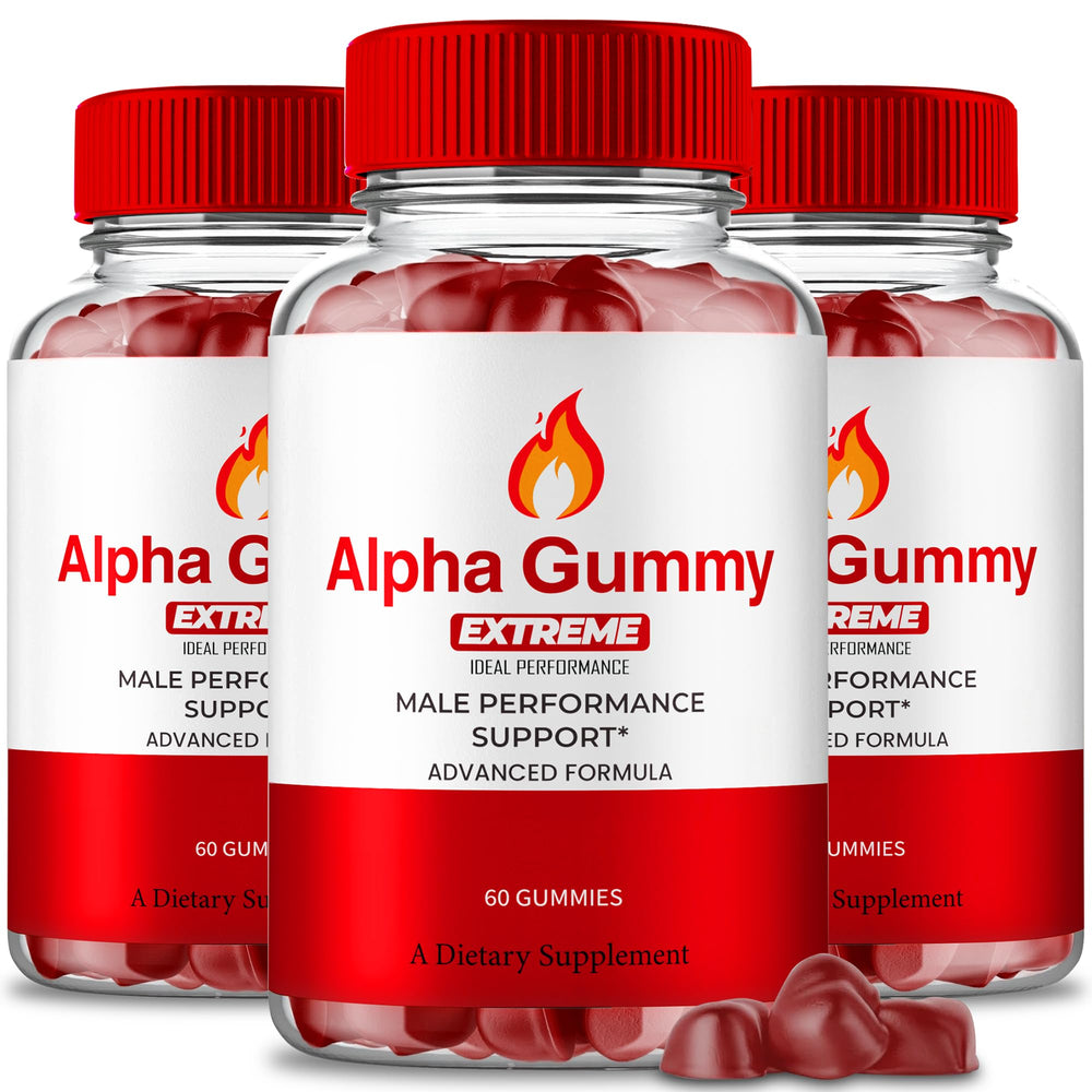 Alpha Gummies for Men bottle front view