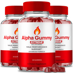 Alpha Gummies for Men bottle front view