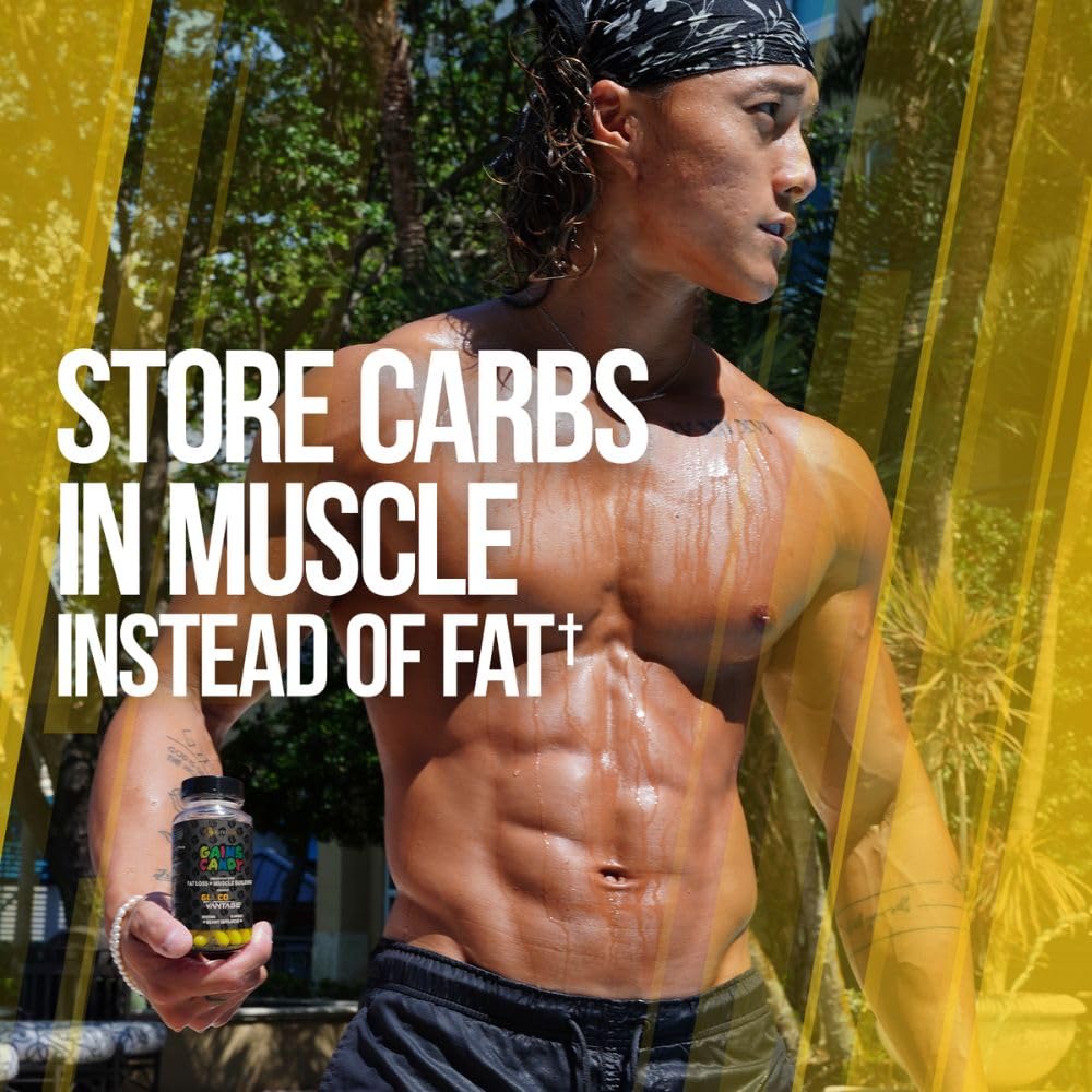 Lifestyle image of a fit individual taking Gains Candy