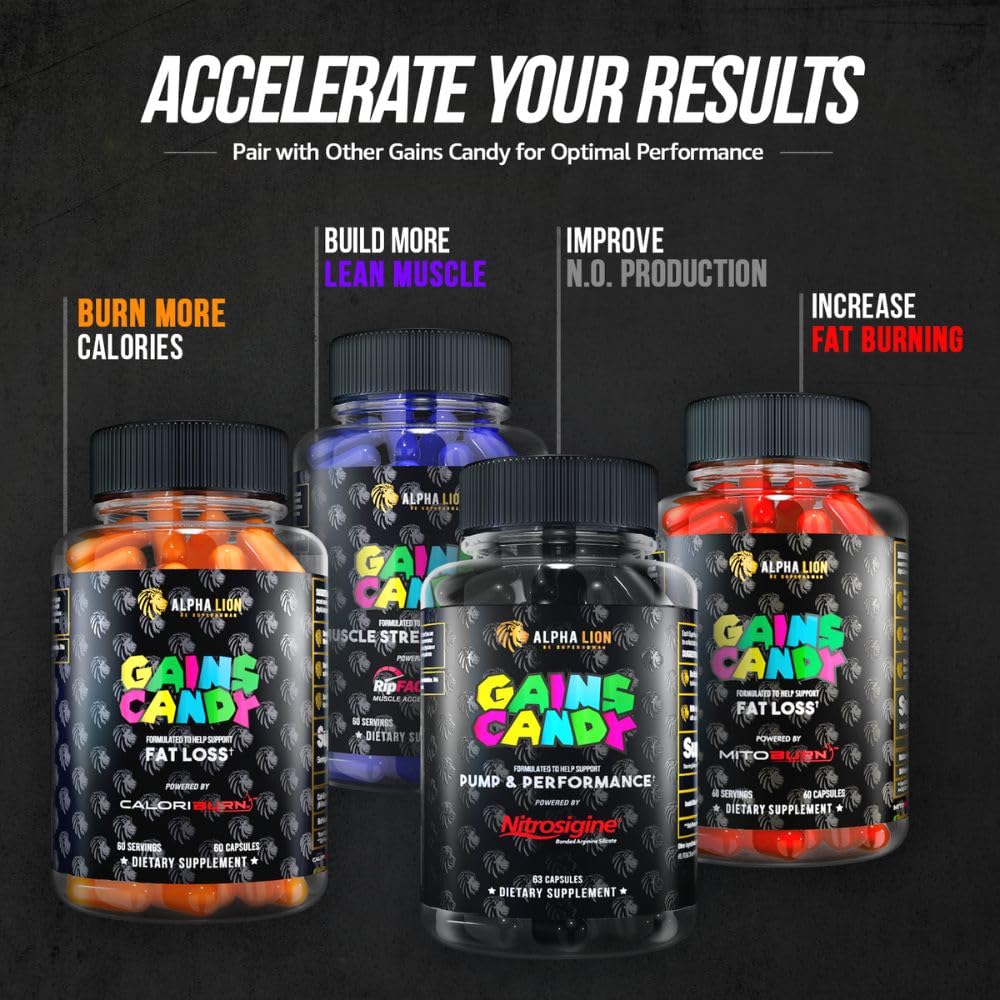 Athletes using ALPHA LION Gains Candy during a workout