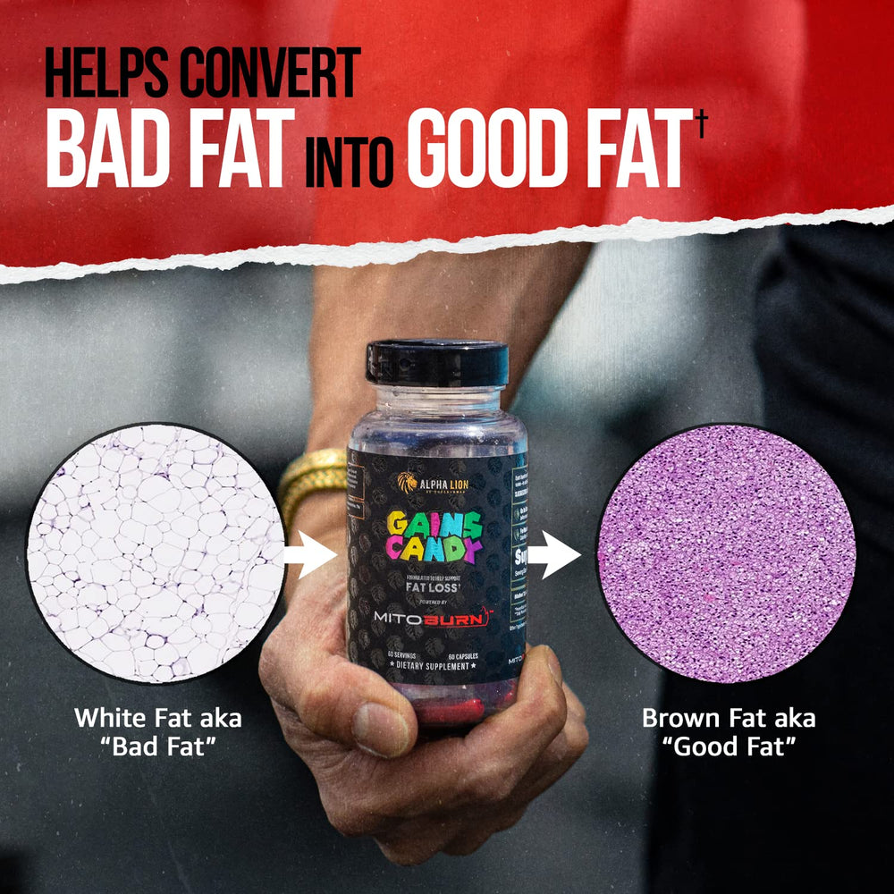 Keto-friendly Gains Candy packaging