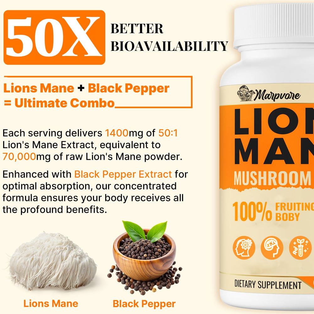 Icon representing Alpha Lion Lions Mane brain health capsules