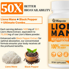 Icon representing Alpha Lion Lions Mane brain health capsules