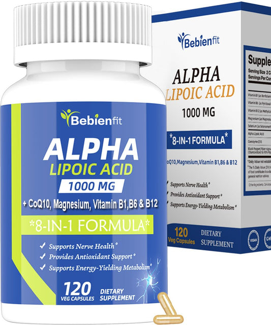 Bottle of Alpha Lipoic Acid 1000mg