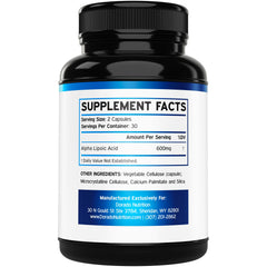 Product packaging showing 60 capsules and key claims