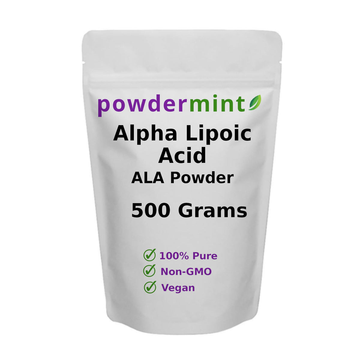 Alpha Lipoic Acid Powder RS-ALA bottle with label