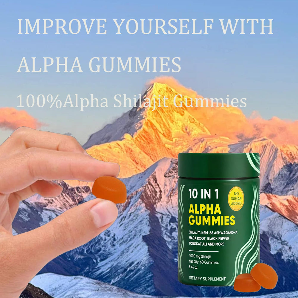 Healthy lifestyle concept with gummies and ingredients