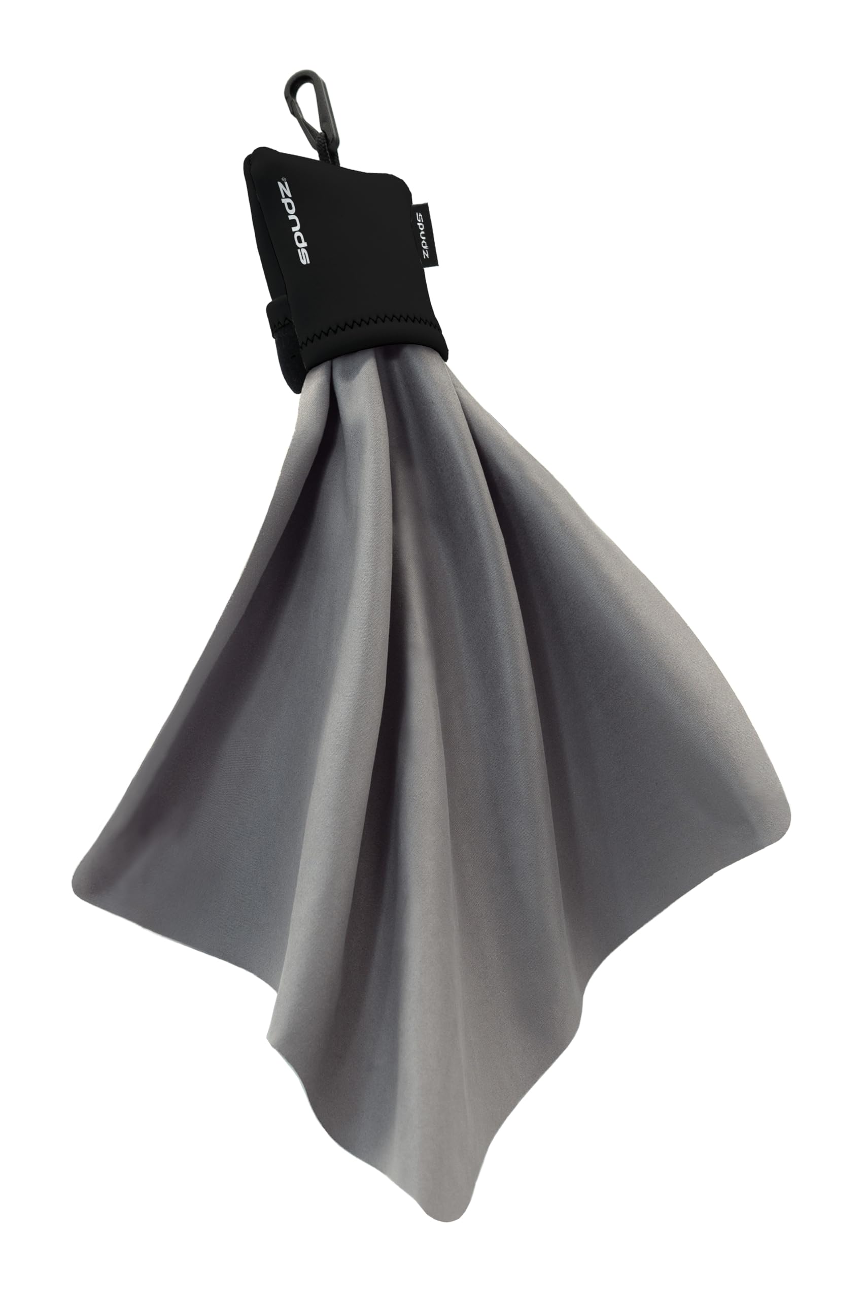 Alpine Innovations SPUDZ 10x10 black closable-bottom pouch front view