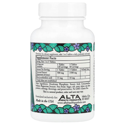 Close-up of Alta Health Silica tablets with bioflavonoids