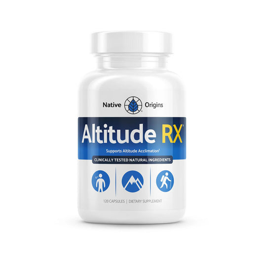 Front view of Altitude RX OxyBoost Complex bottle on white background
