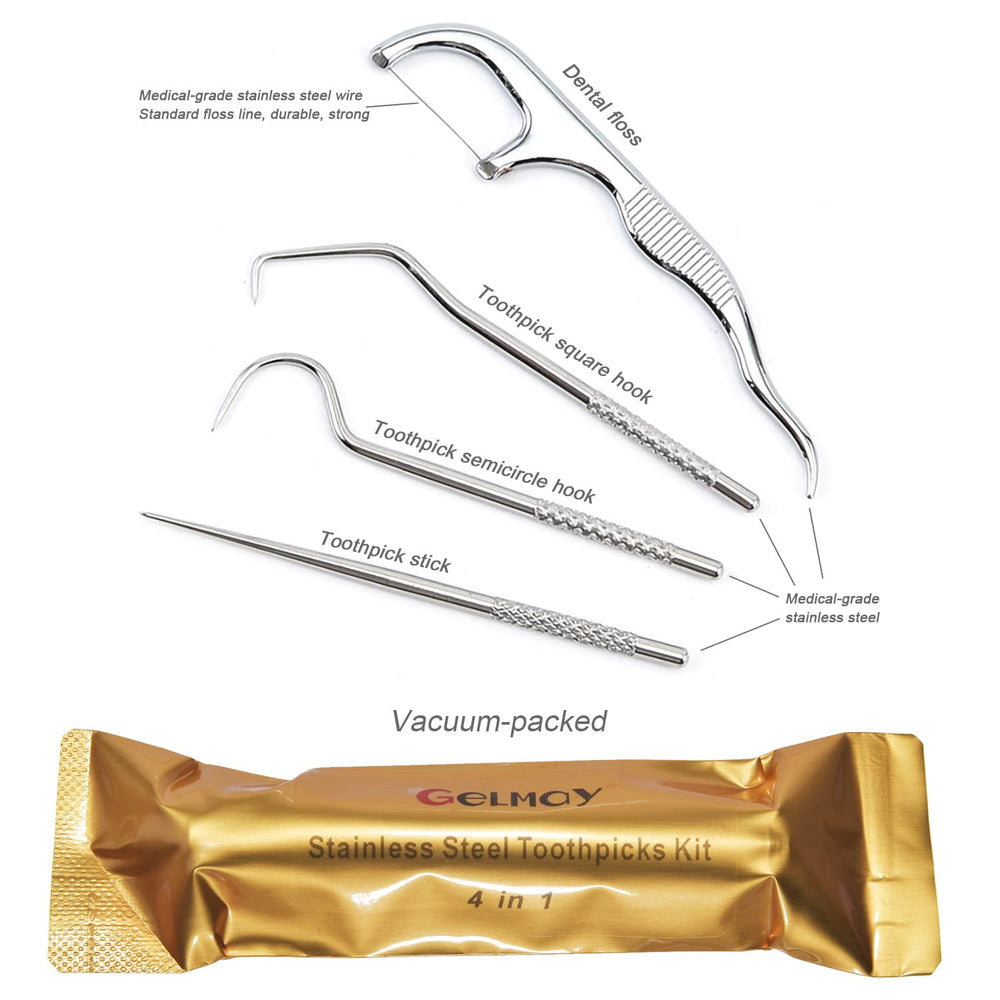 Brass aluminum holder case for travel dental kit