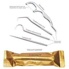 Brass aluminum holder case for travel dental kit