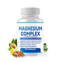 Alveta Magnesium Complex bottle label showing seven forms of magnesium