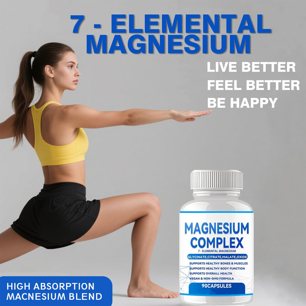 Close-up of Alveta Magnesium Complex capsules and 1000mg per serving