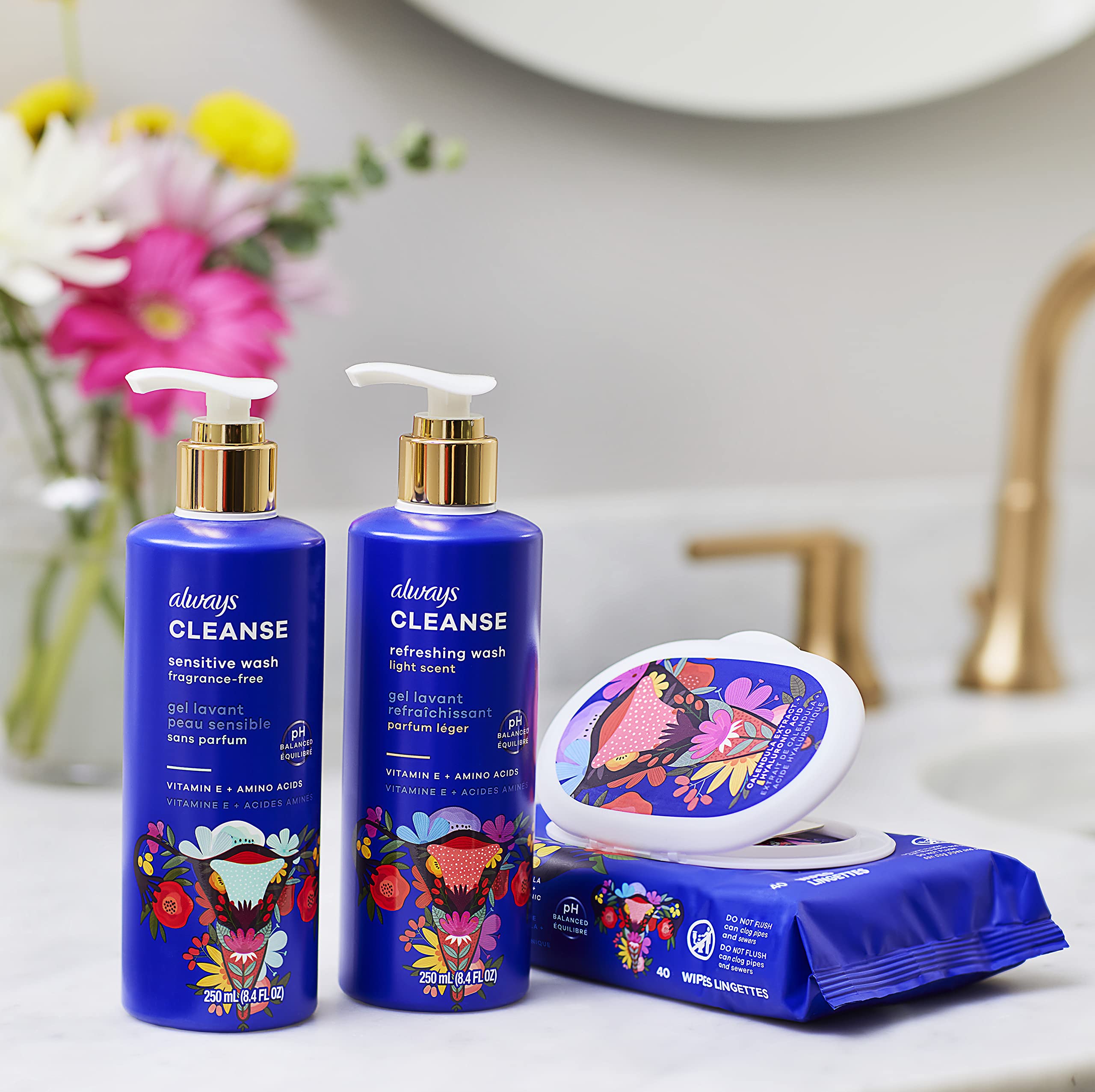 Always Wash lather texture hints gentle cleansing experience