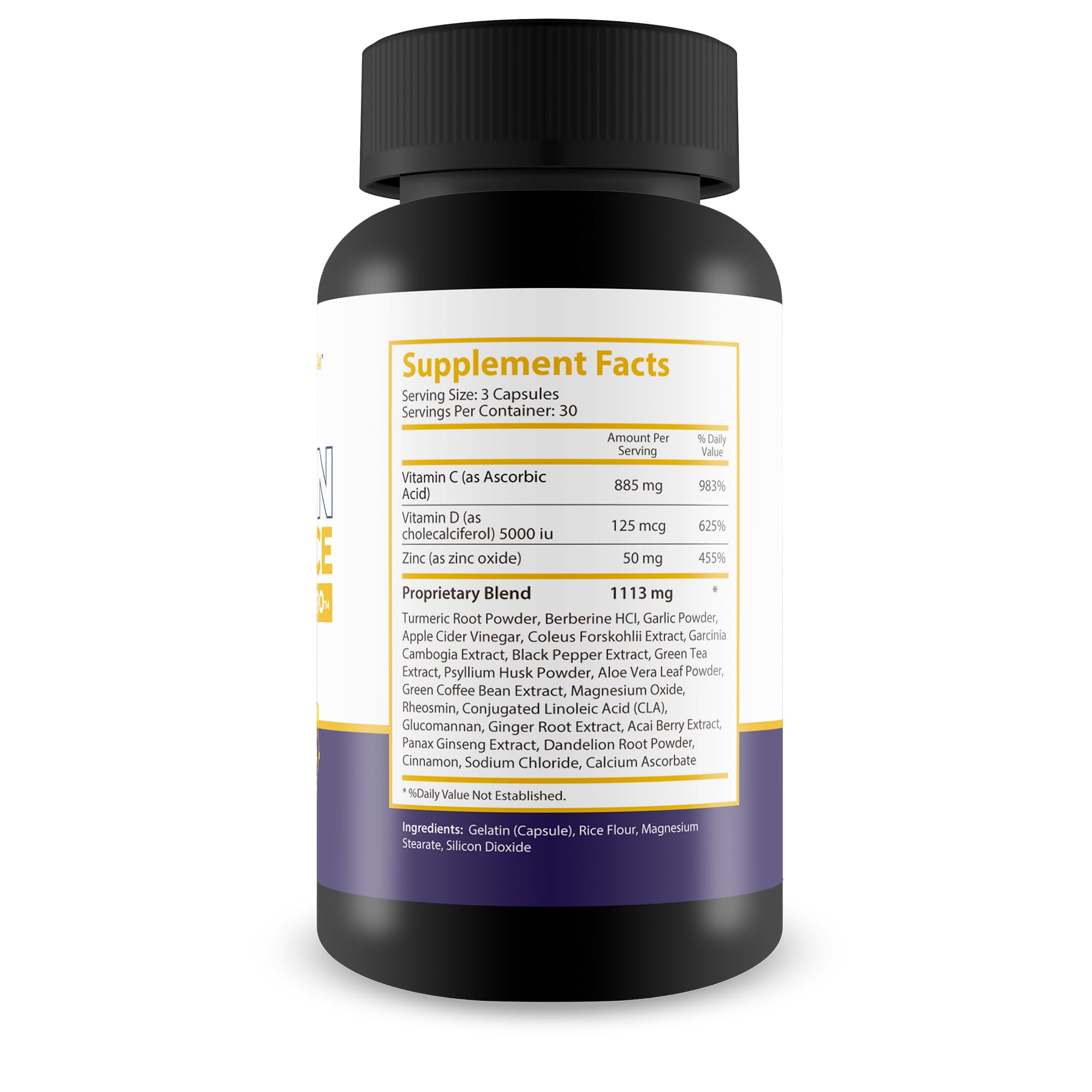 Turmeric root and vitamins representing ingredients in ALZ Brain Defence Pro