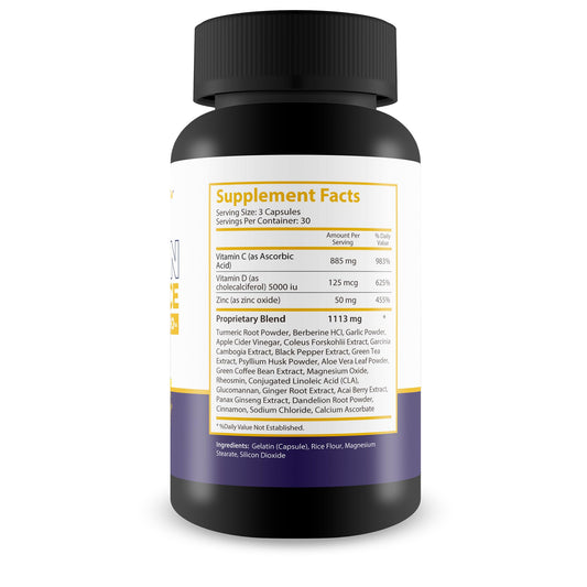 Turmeric root and vitamins representing ingredients in ALZ Brain Defence Pro