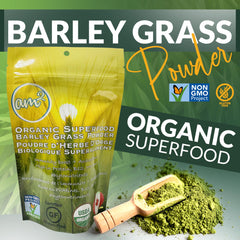 Ingredients panel of am2 Barley Grass Powder
