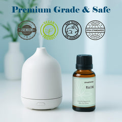Candle and soap making setup with AmaKane Rain oil