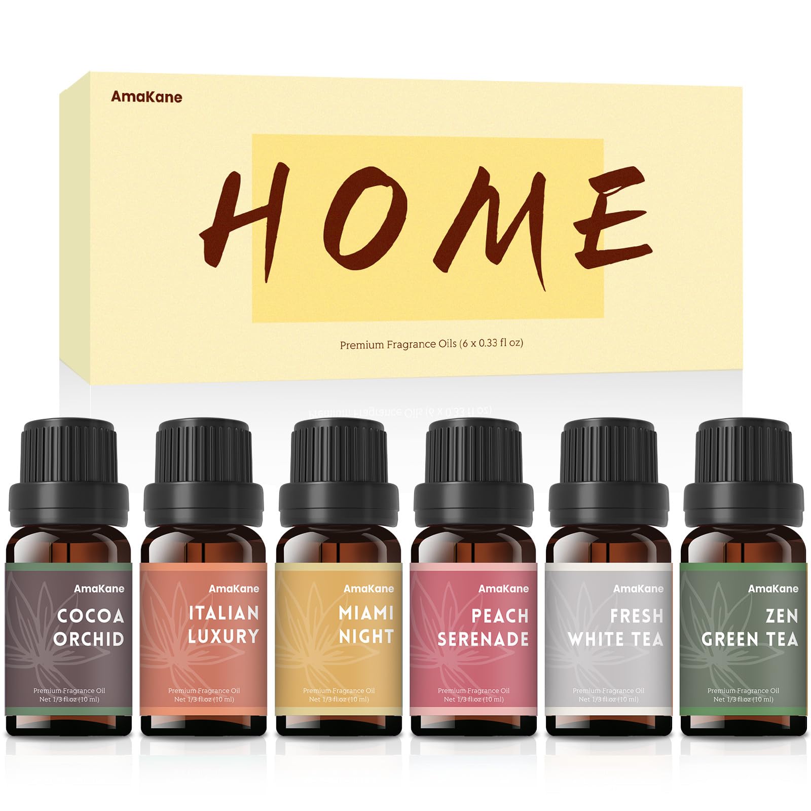 AmaKane Home Fragrance Oils 6x10ml set