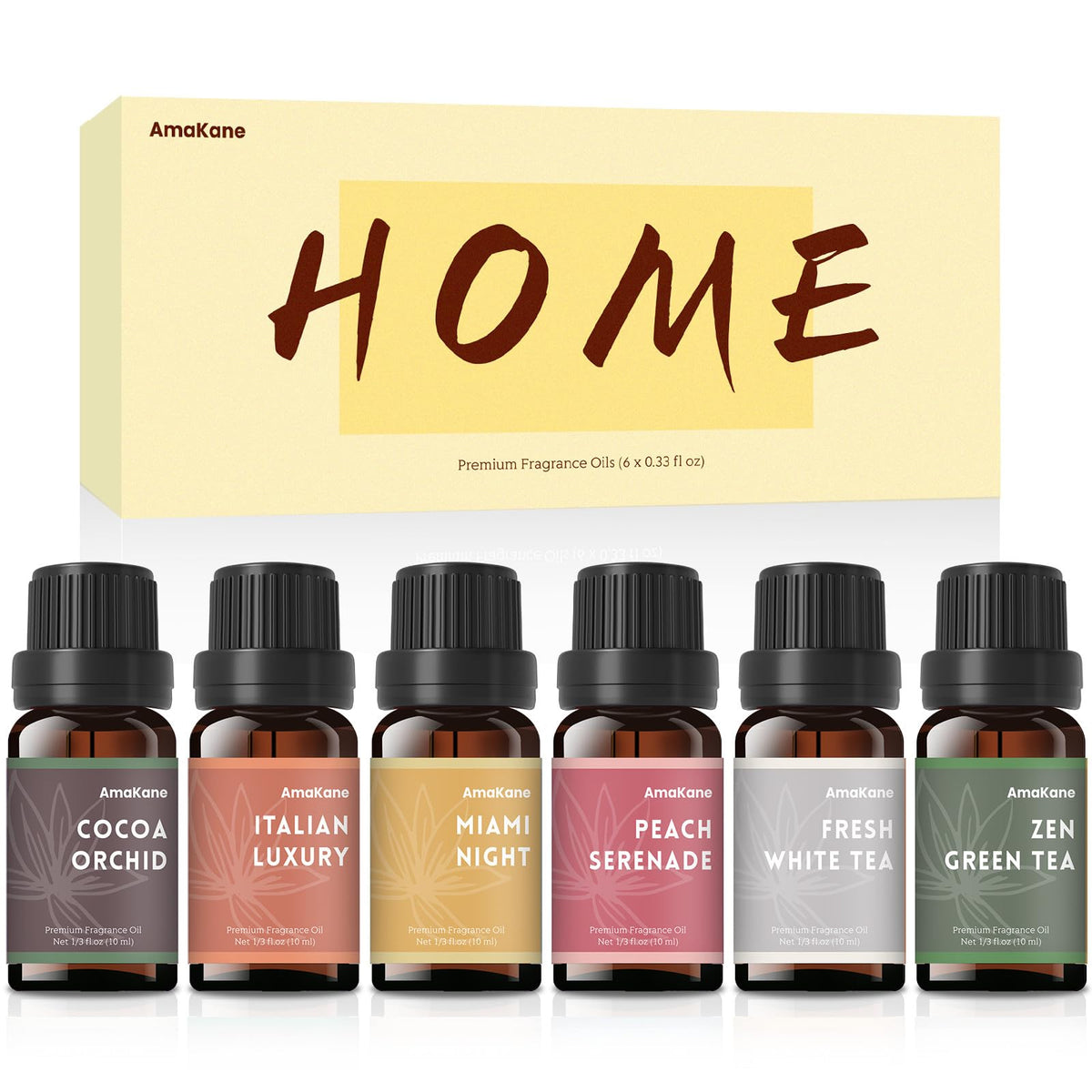 AmaKane Home Fragrance Oils 6x10ml set