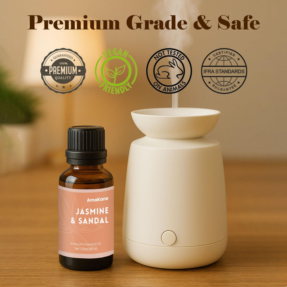 Candle making with AmaKane Jasmine & Sandal fragrance oil
