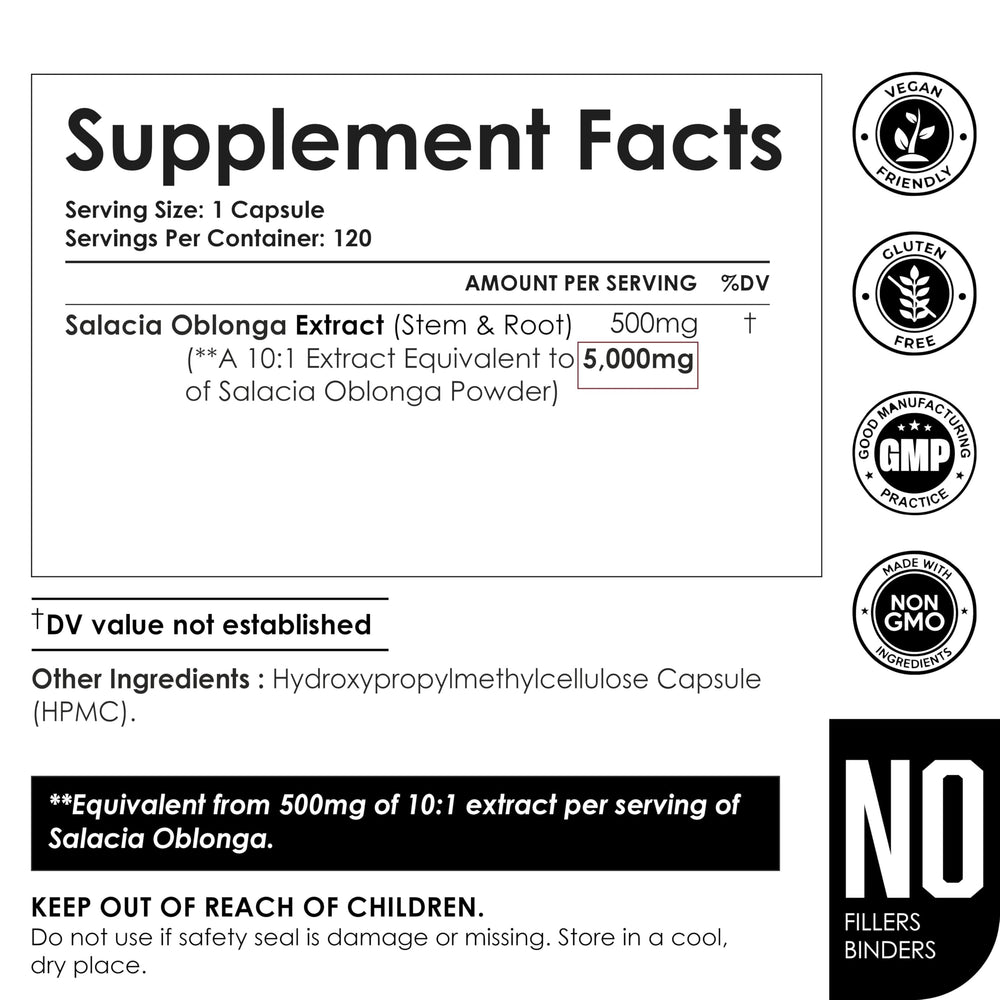 GMP certified manufacturing label on supplement