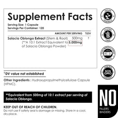 GMP certified manufacturing label on supplement