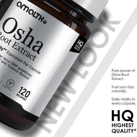 Close-up of OSHA root extract ingredient